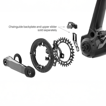 Turbocharger Race 104BCD e*spec Spider, Bashguard and Chainring